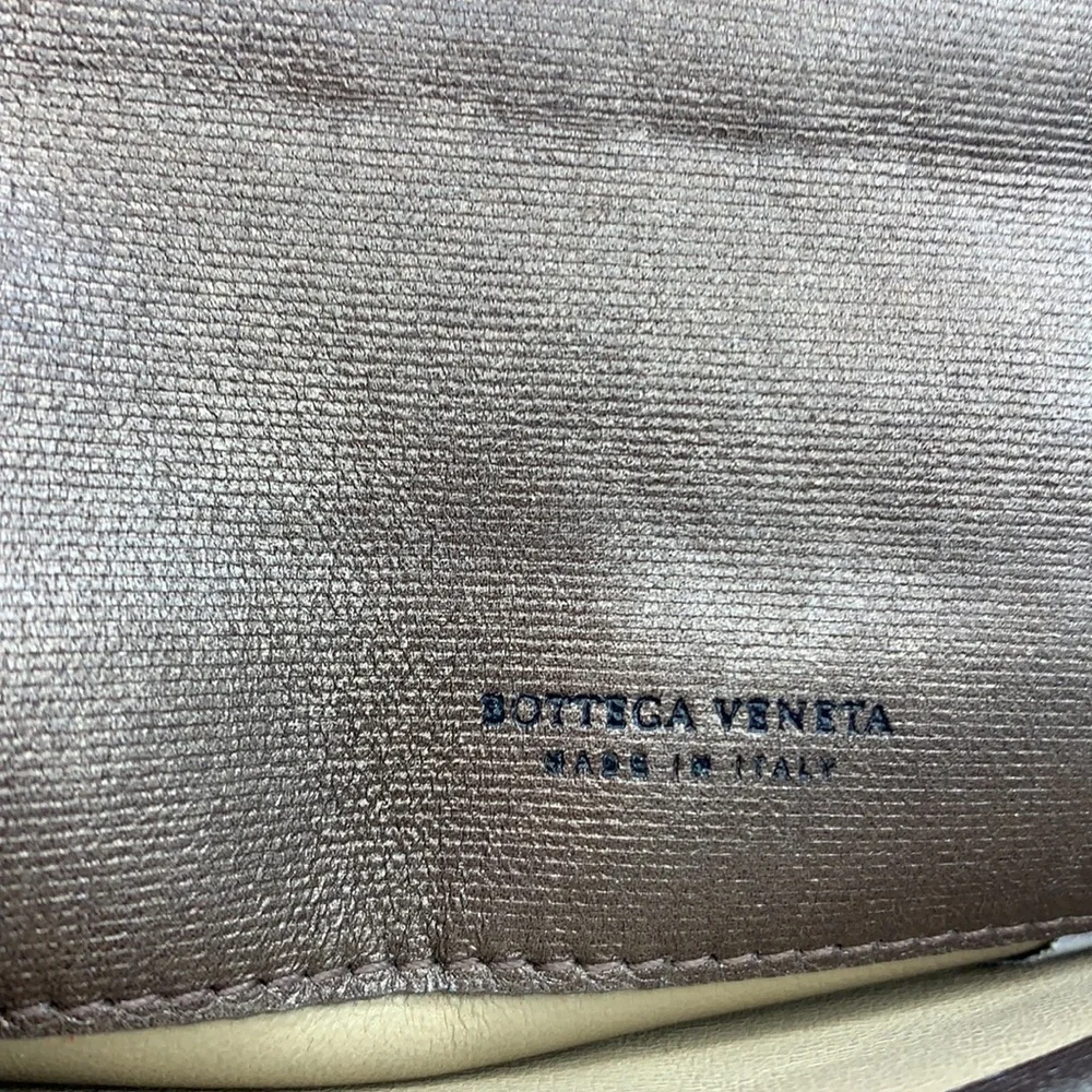 Gold 💜 Bottega Veneta Intrecciato‎ Continental leather Wallet